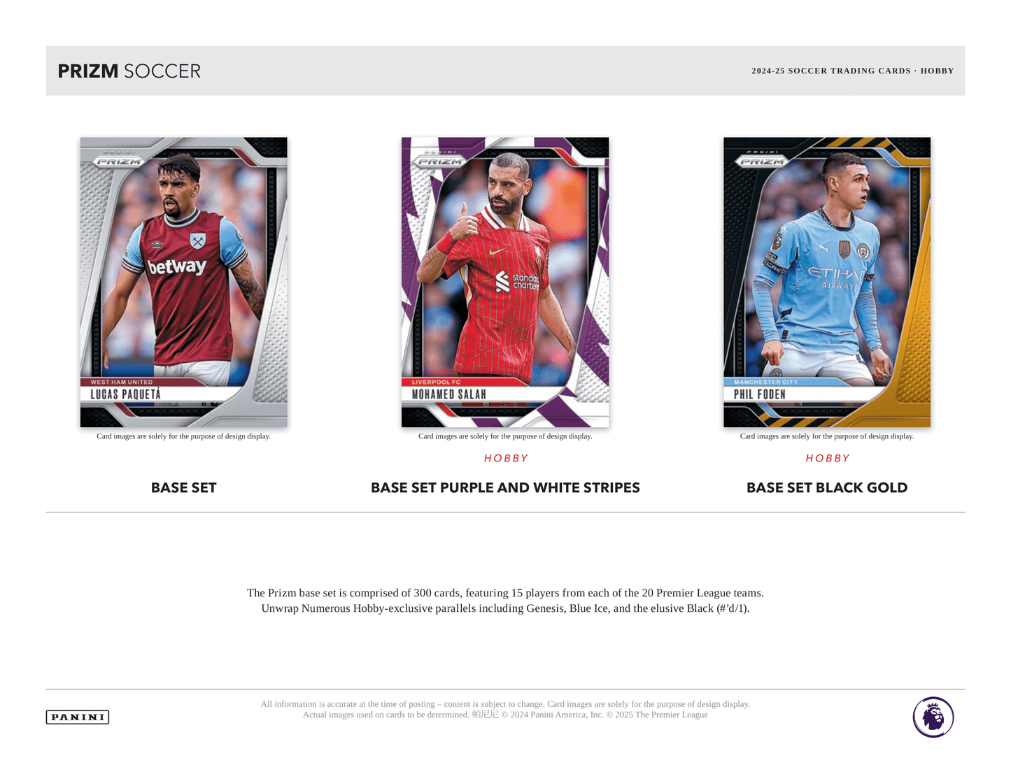 Panini - 2024/25 Prizm Premier League Football (Soccer) - Hobby Box