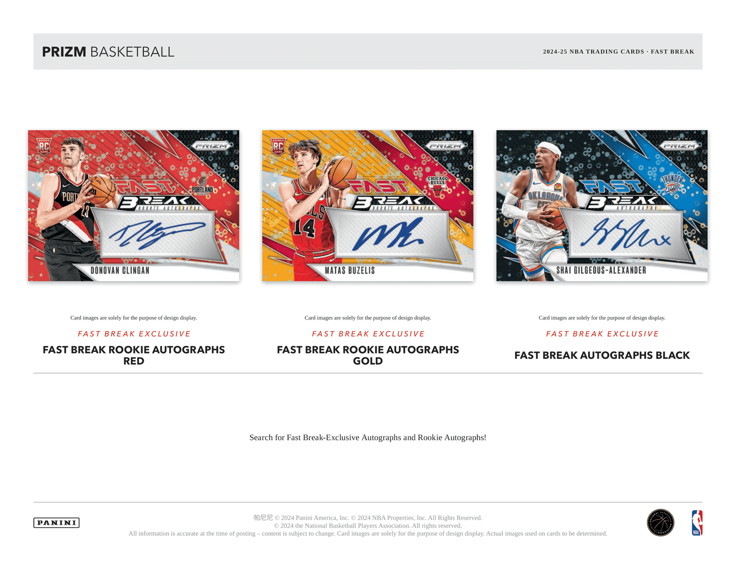 Panini - 2024/25 Prizm Fast Break Basketball (NBA) - Hobby Box