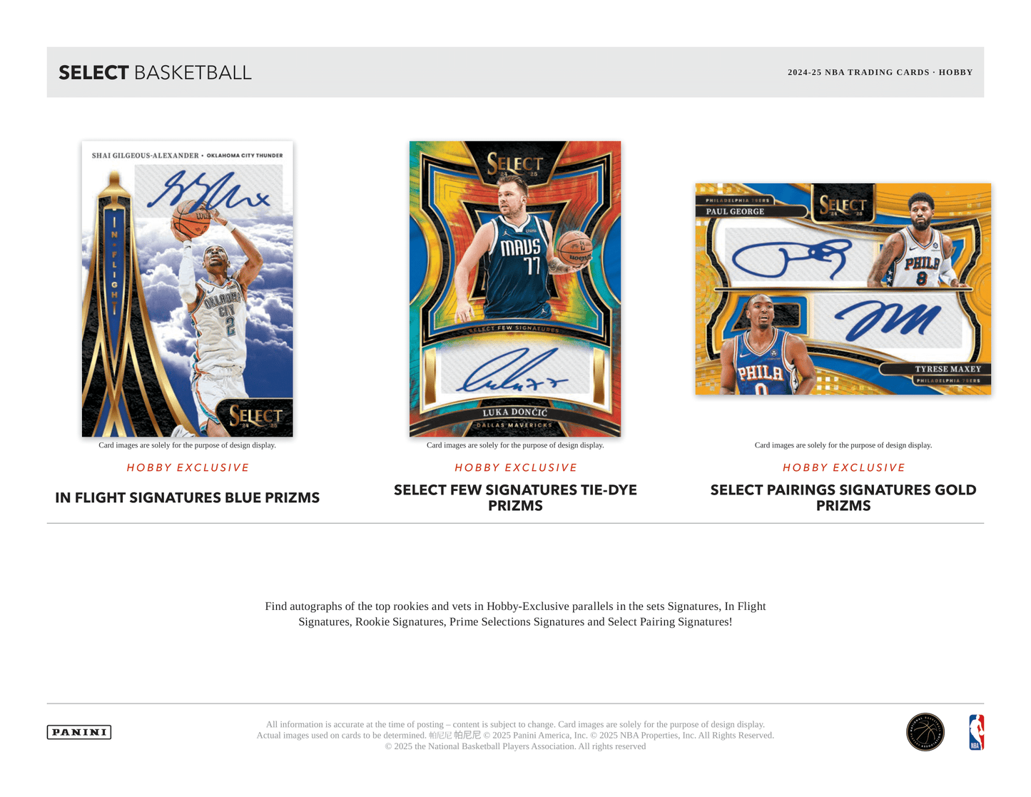 Panini - 2024/25 Select Basketball (NBA) - Hobby Box