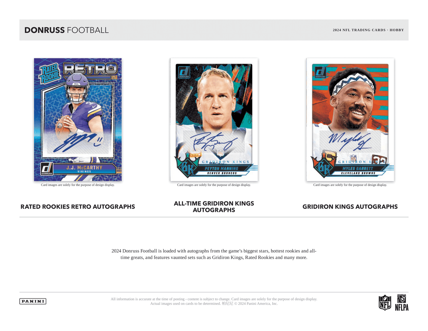 Panini - 2024 Donruss American Football (NFL) - Hobby Box