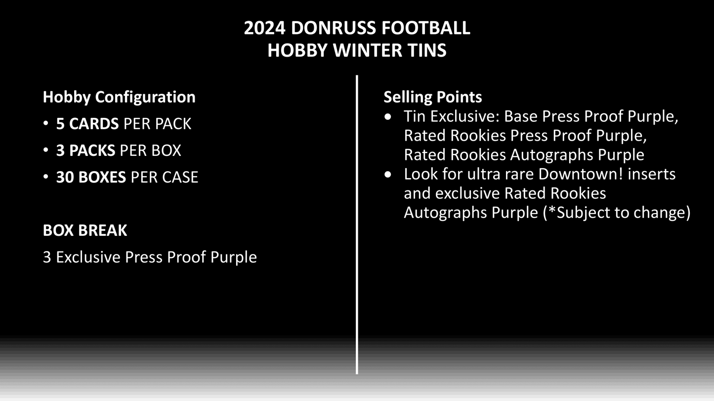 Panini - 2024 Donruss American Football (NFL) - Winter Tin