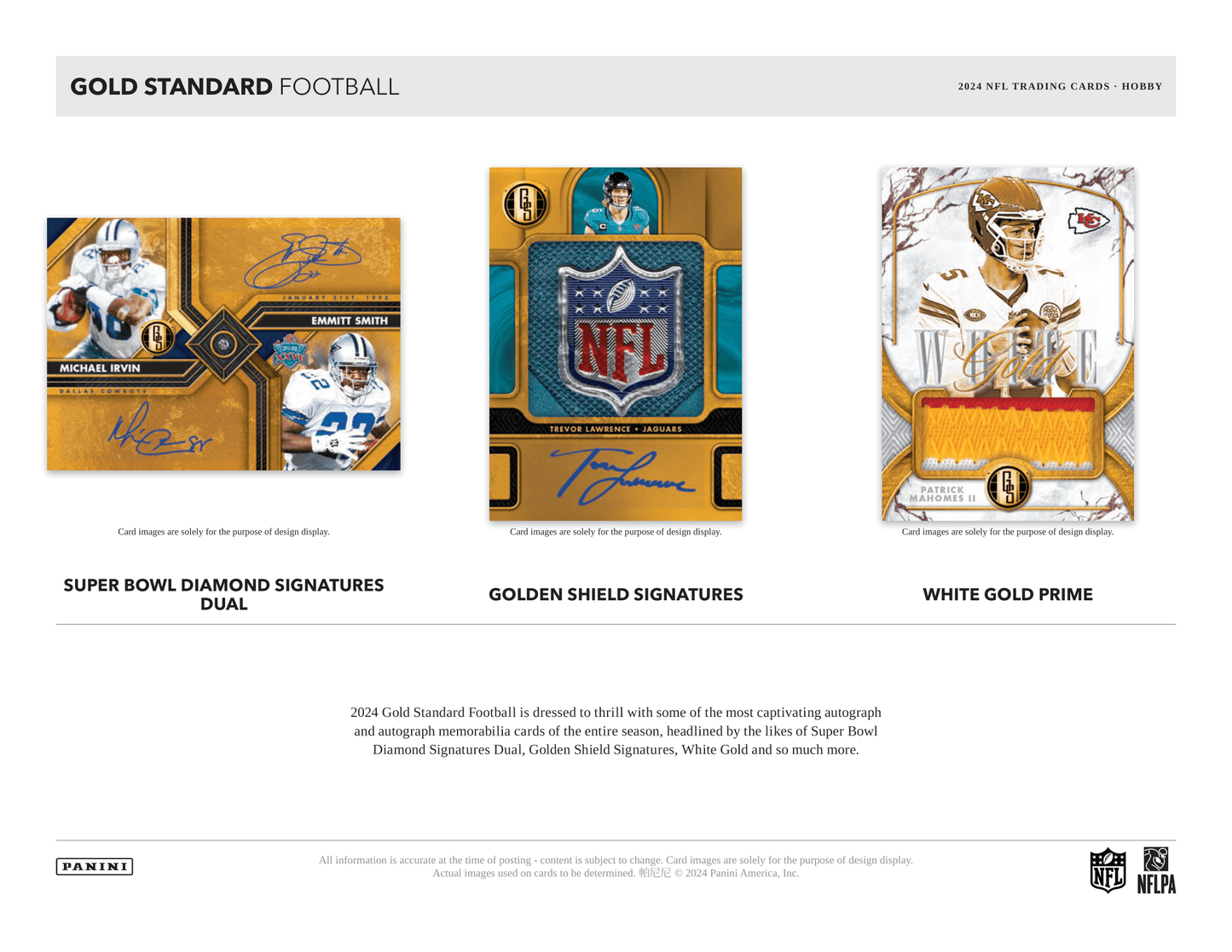 Panini - 2024 Gold Standard American Football (NFL) - Hobby Box