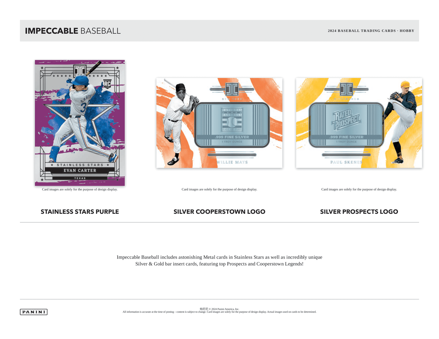 Panini - 2024 Impeccable Baseball (MLB) - Hobby Box