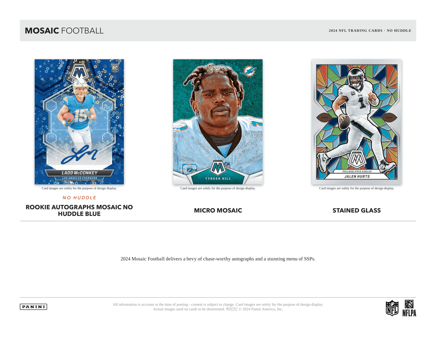 Panini - 2024 Mosaic No Huddle American Football (NFL) - Hobby Box