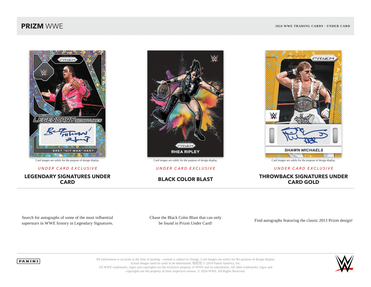 Panini - 2024 Prizm WWE Wrestling Under Card - Hobby Box