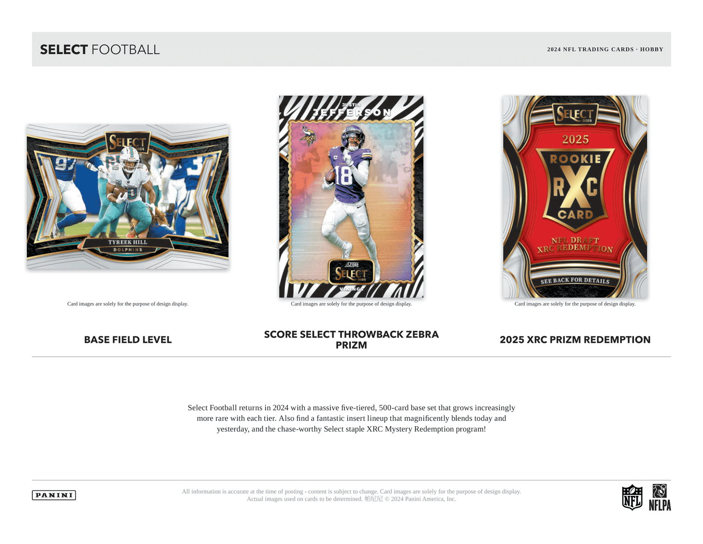 Panini - 2024 Select American Football (NFL) - Hobby Box