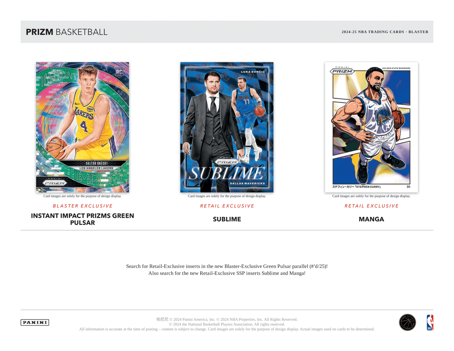 Panini - 2024/25 Prizm Basketball (NBA) - Blaster Box