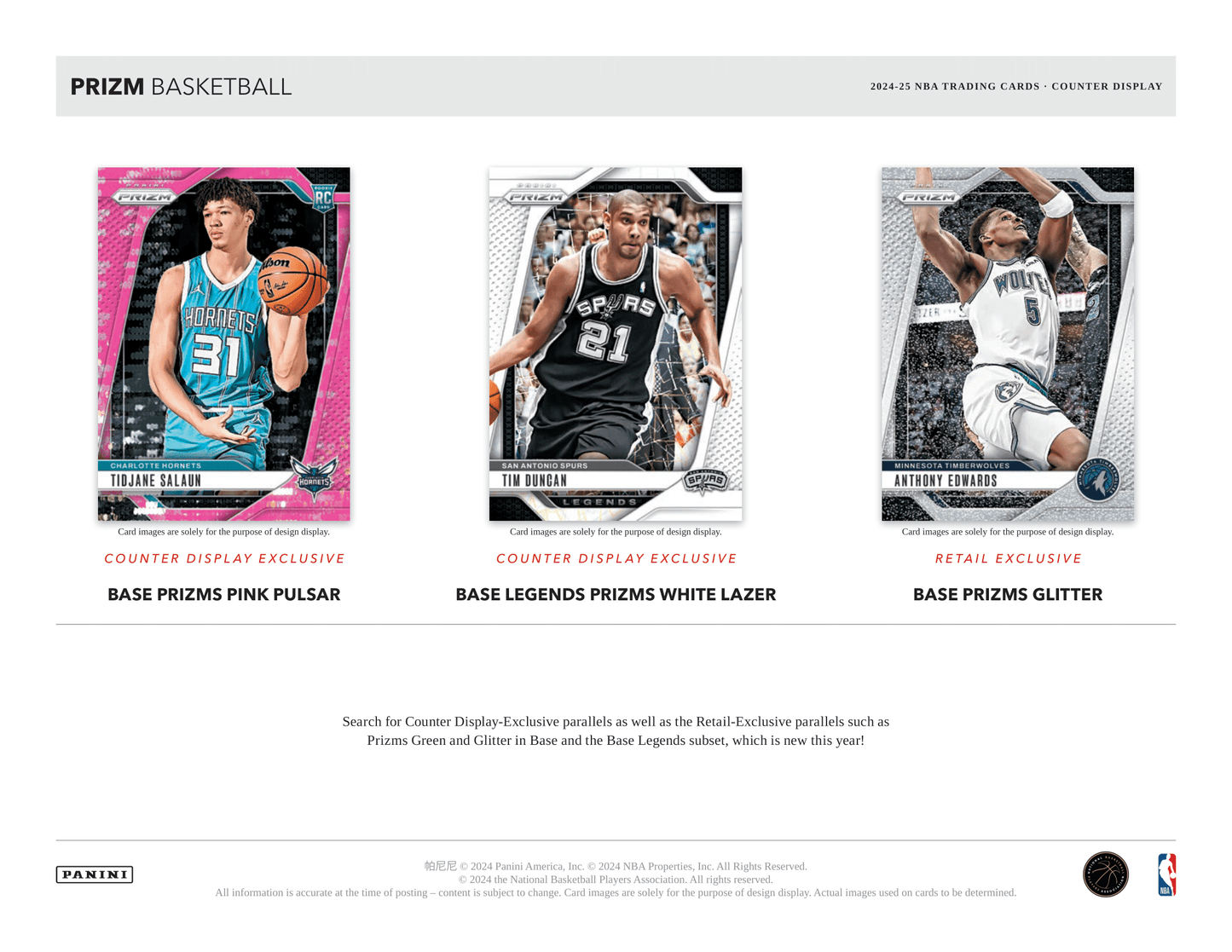 Panini - 2024/25 Prizm Basketball (NBA) - Retail Box