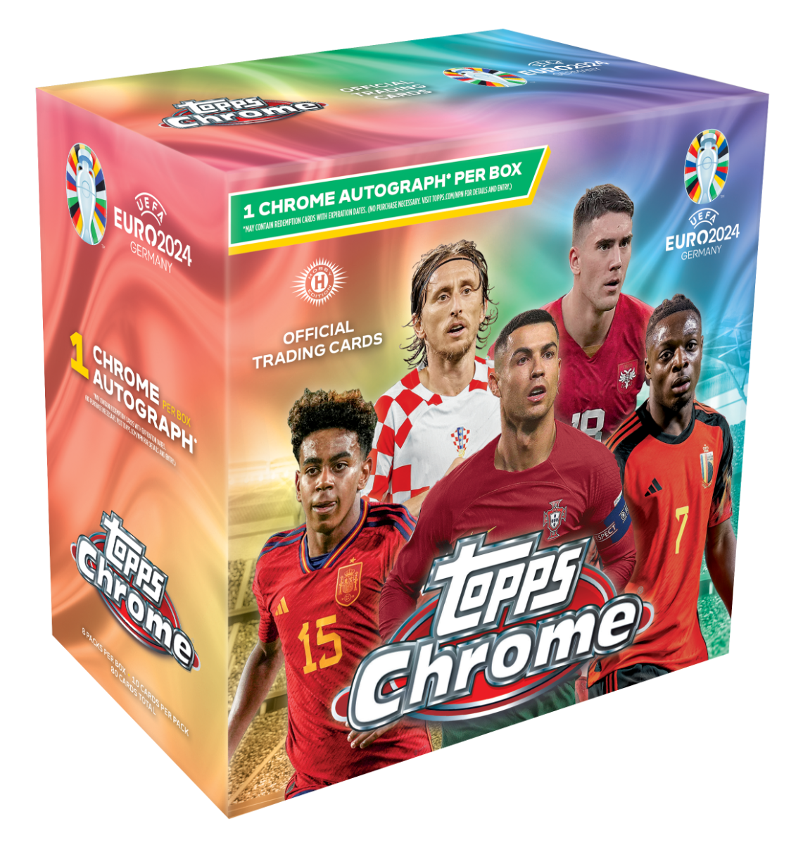 Topps - 2023/24 Chrome UEFA Euro Football (Soccer) - Hobby Box