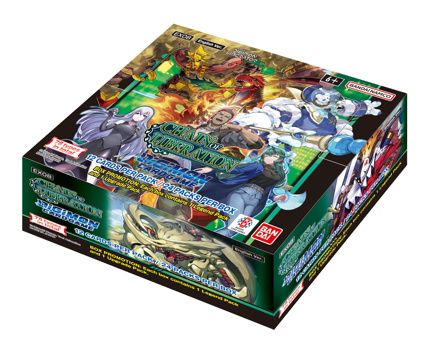 Digimon Card Game - Chain Of Liberation (EX08) - Booster Box (24 Packs)