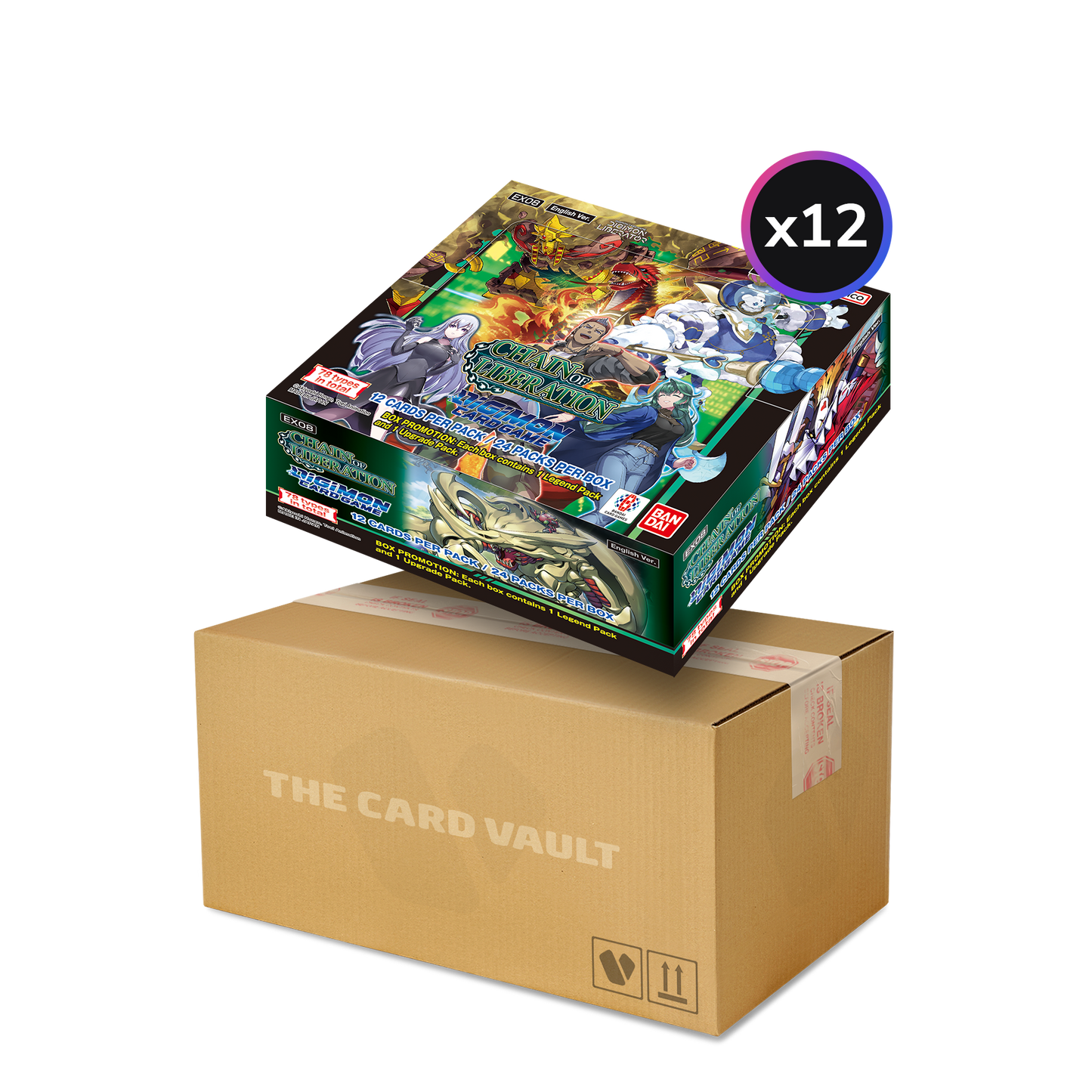 Digimon Card Game - Chain Of Liberation (EX08) - Display Case (12x Booster Boxes)