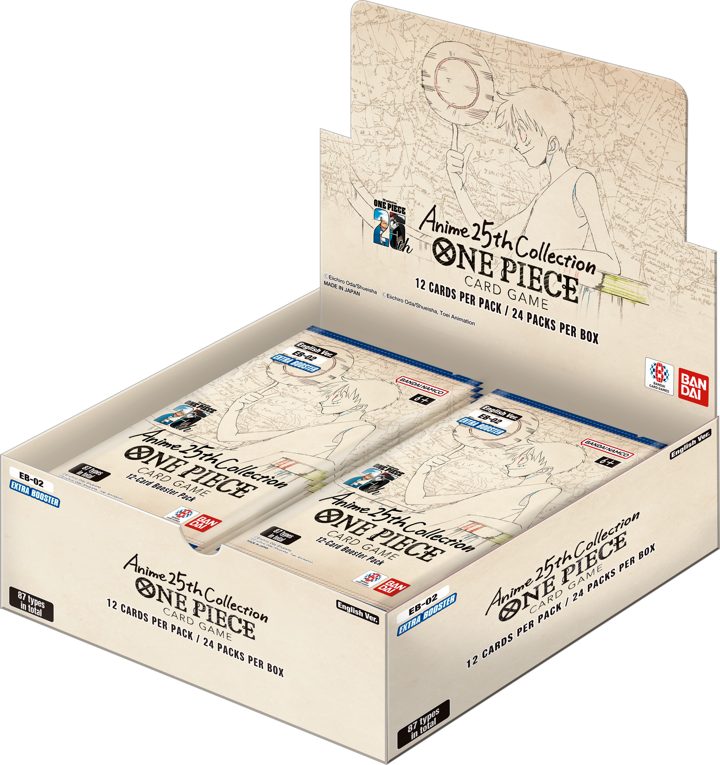 One Piece TCG - Extra Booster - Anime 25th Collection (EB-02) - Booster Box
