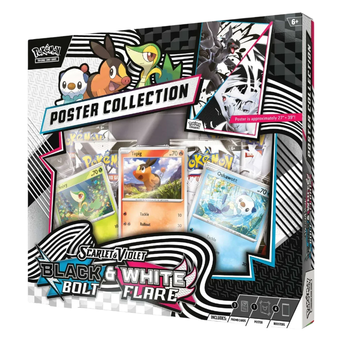 Pokemon TCG - Scarlet & Violet - Black Bolt & White Flare - Unova Poster Collection