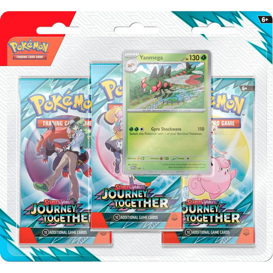 Pokemon TCG - Scarlet & Violet - Journey Together - 3-Pack Blister (Yanmega)