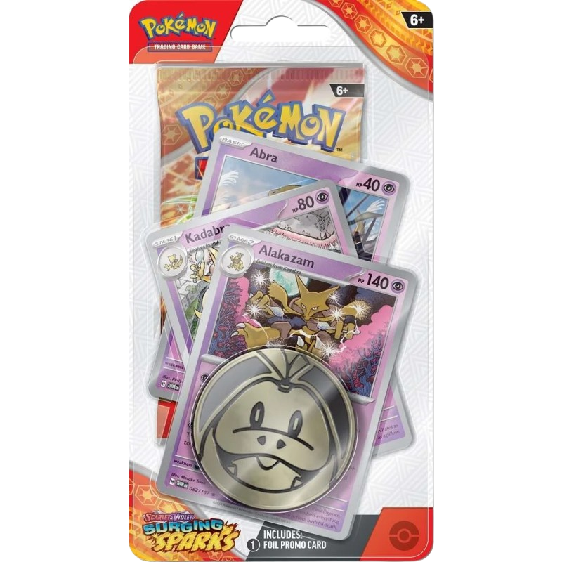 Pokemon TCG - Scarlet & Violet - Surging Sparks - Premium Checklane Blister - Alakazam