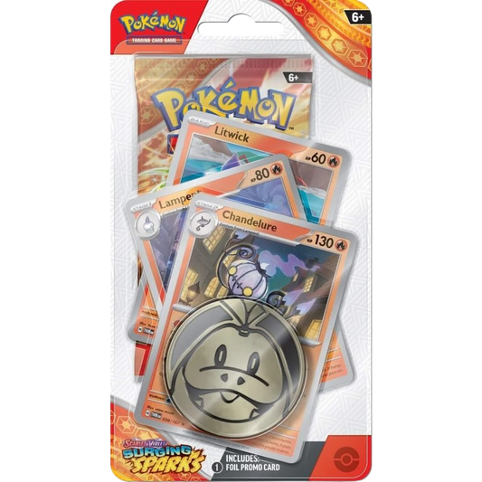 Pokemon TCG - Scarlet & Violet - Surging Sparks - Premium Checklane Blister - Chandelure