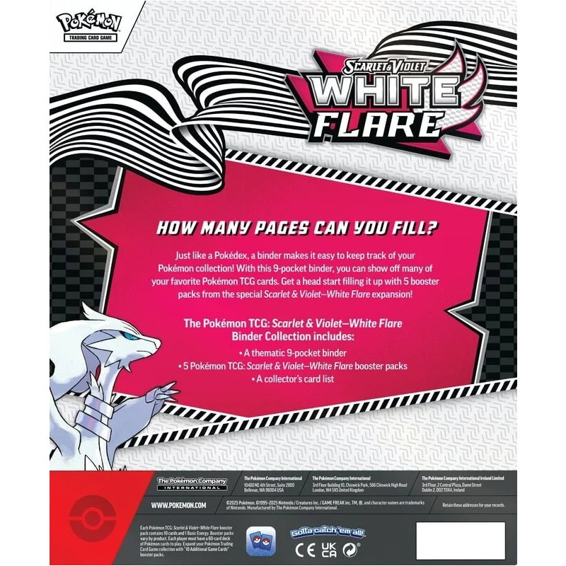 Pokemon TCG - Scarlet & Violet - White Flare - Binder Collection (Reshiram)