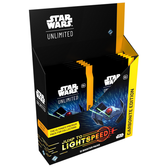 Star Wars: Unlimited - Jump to Lightspeed - Carbonite Edition - Collector Booster Box (12 Packs)
