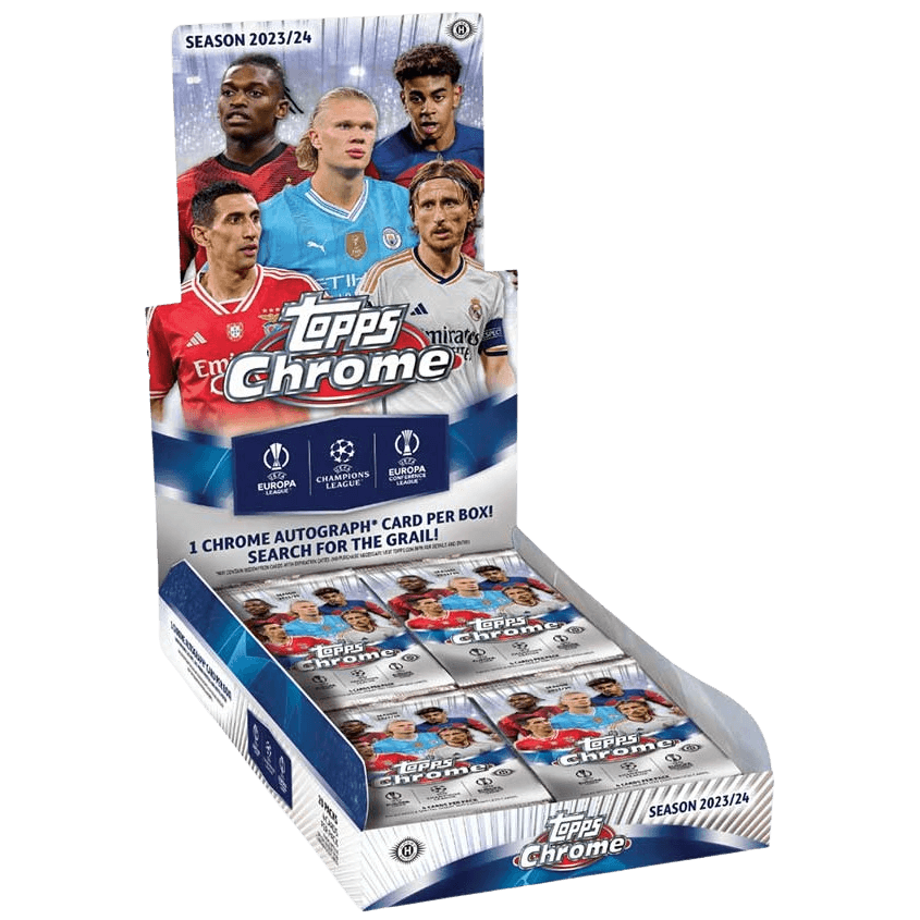 Topps - 2023/24 Chrome UEFA Club Competitions Football (Soccer) - Hobby Box