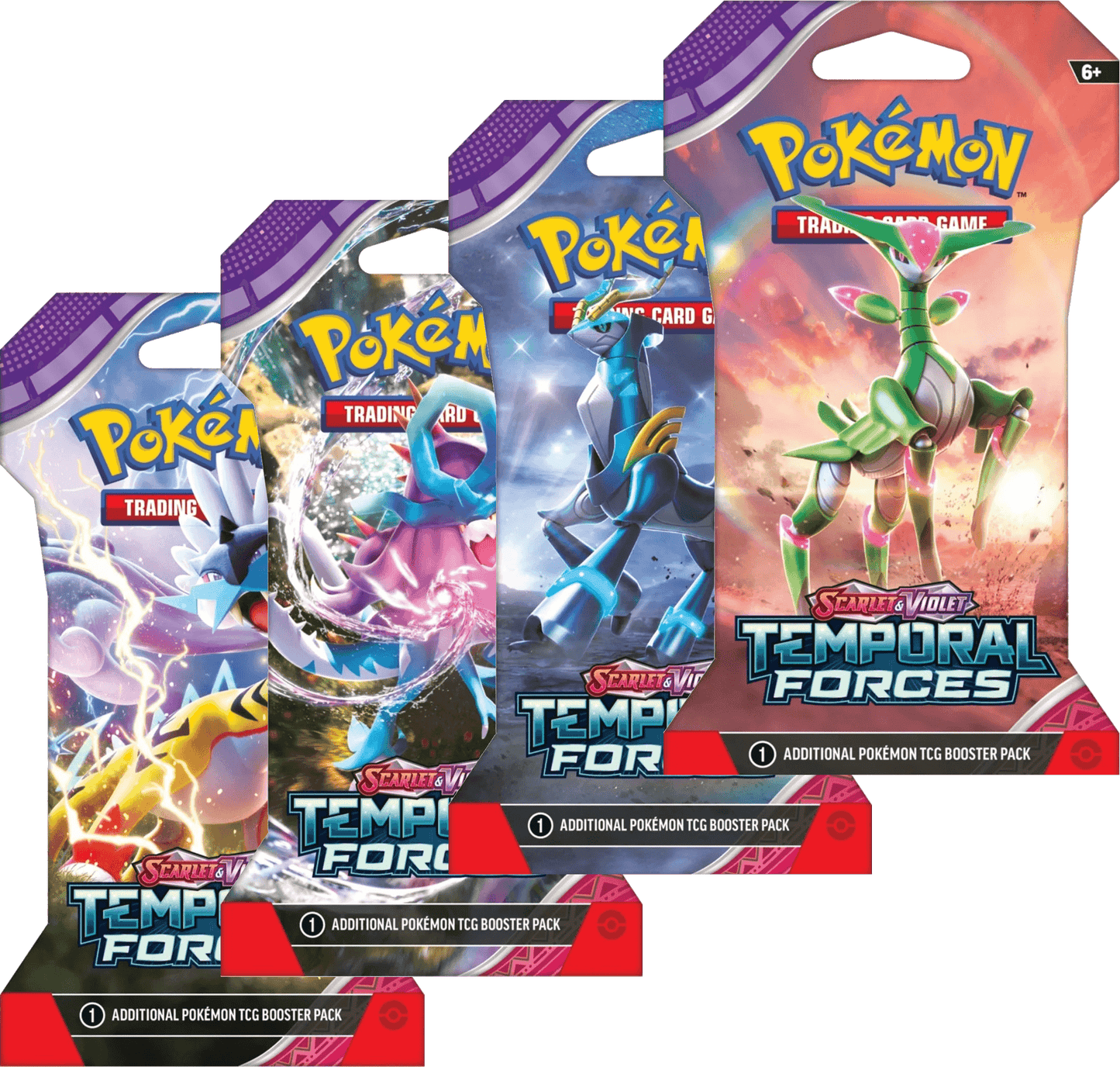 Pokemon TCG - Scarlet & Violet - Temporal Forces - Sleeved Booster Pack