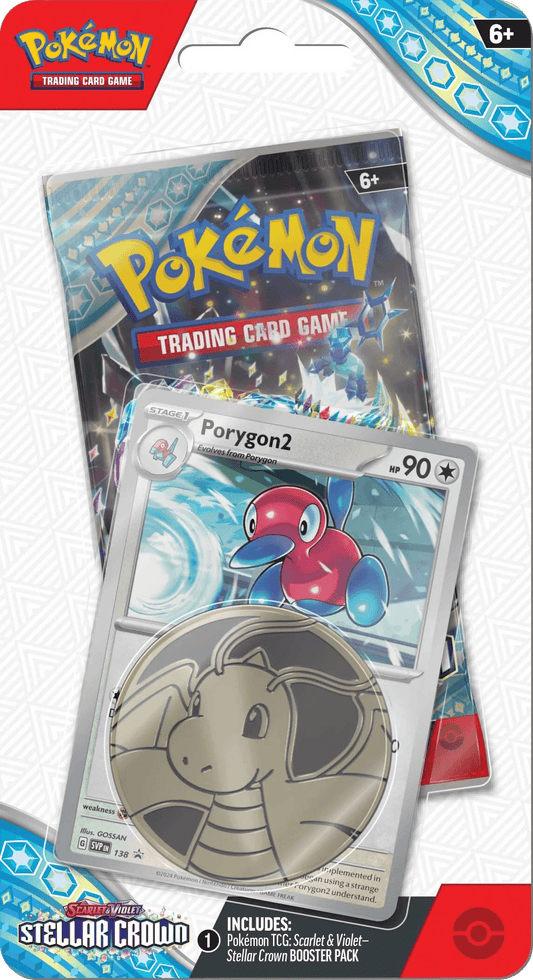 Pokemon TCG - Scarlet & Violet - Stellar Crown - Premium Checklane Blister - Porygon2