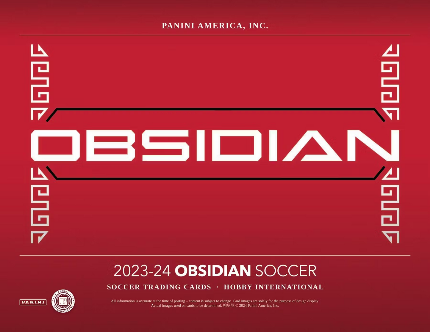 Panini - 2023/24 Obsidian Football (Soccer) - International Hobby Box