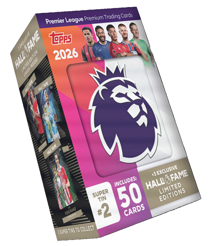 Topps - 2026 Premier League Debut Edition Football (Soccer) - Hall of Fame Super Tin (Assorted)