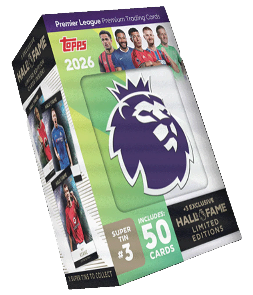 Topps - 2026 Premier League Debut Edition Football (Soccer) - Hall of Fame Super Tin (Assorted)