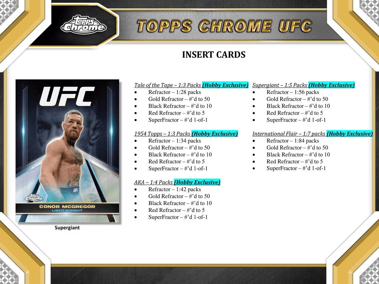Topps - 2024 Chrome UFC - Hobby Box