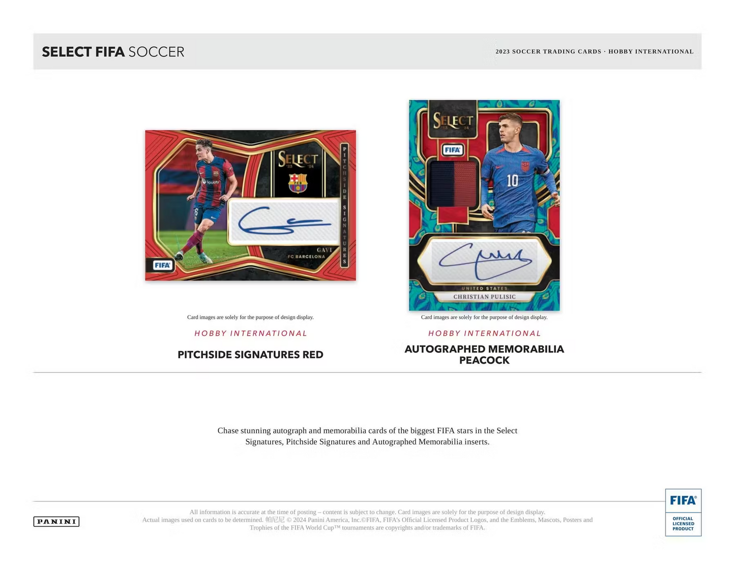 Panini - 2023/24 Select FIFA Football (Soccer) - International Hobby Box