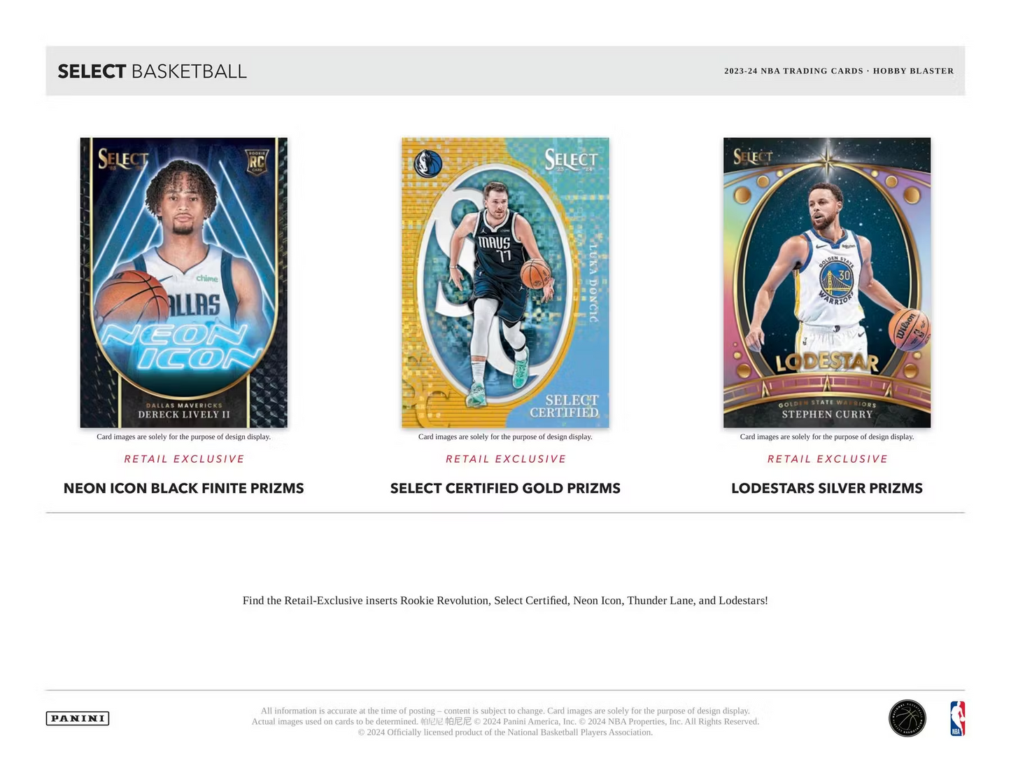 Panini - 2023/24 Select Basketball (NBA) - Hobby Blaster Box