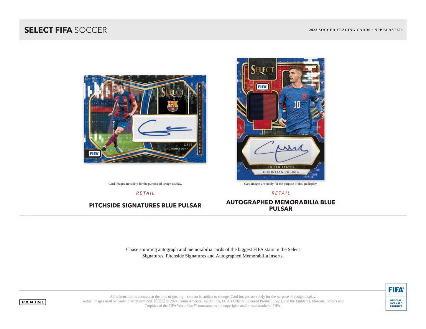 Panini - 2023/24 Select FIFA Football (Soccer) - Blaster Box