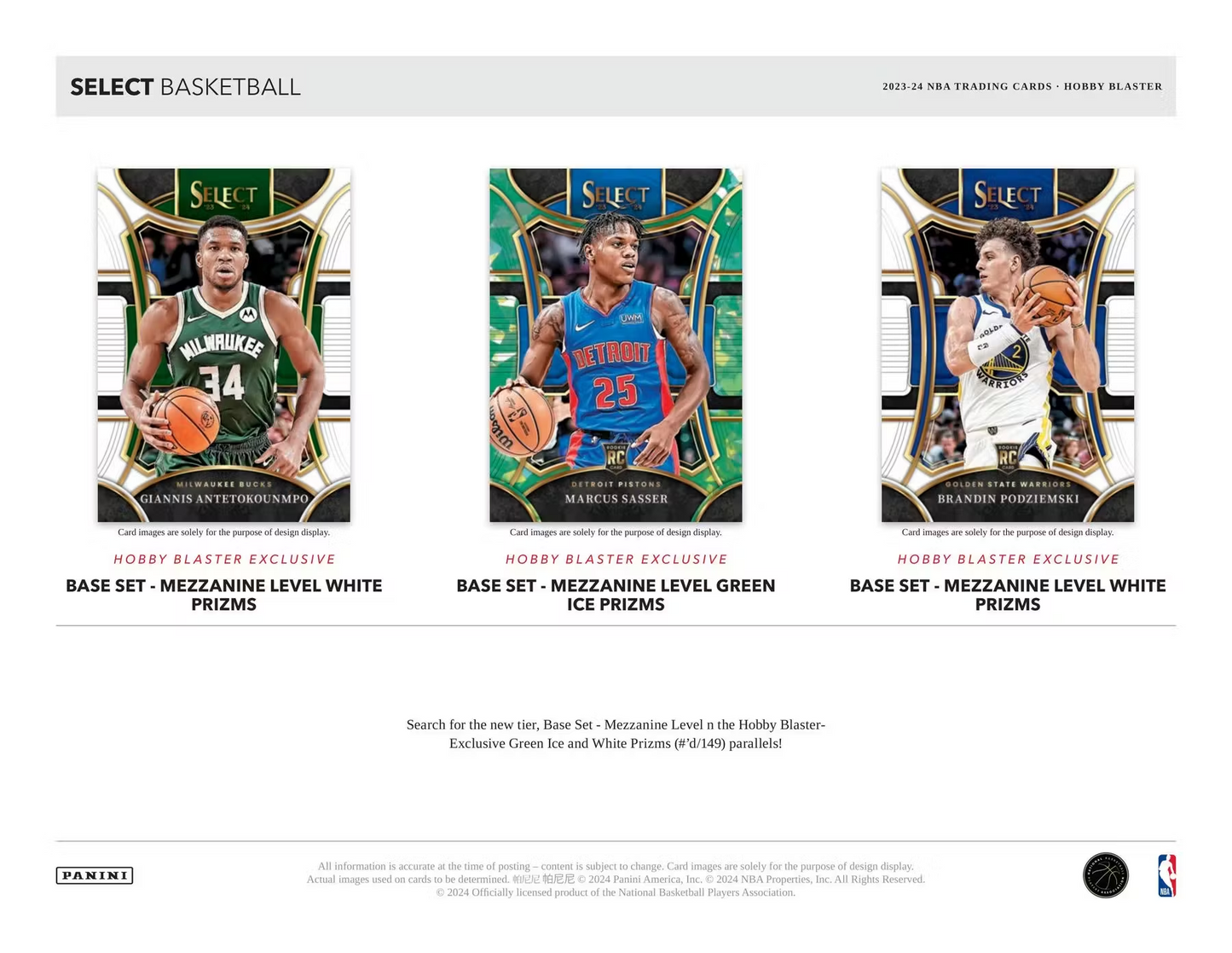 Panini - 2023/24 Select Basketball (NBA) - Hobby Blaster Box