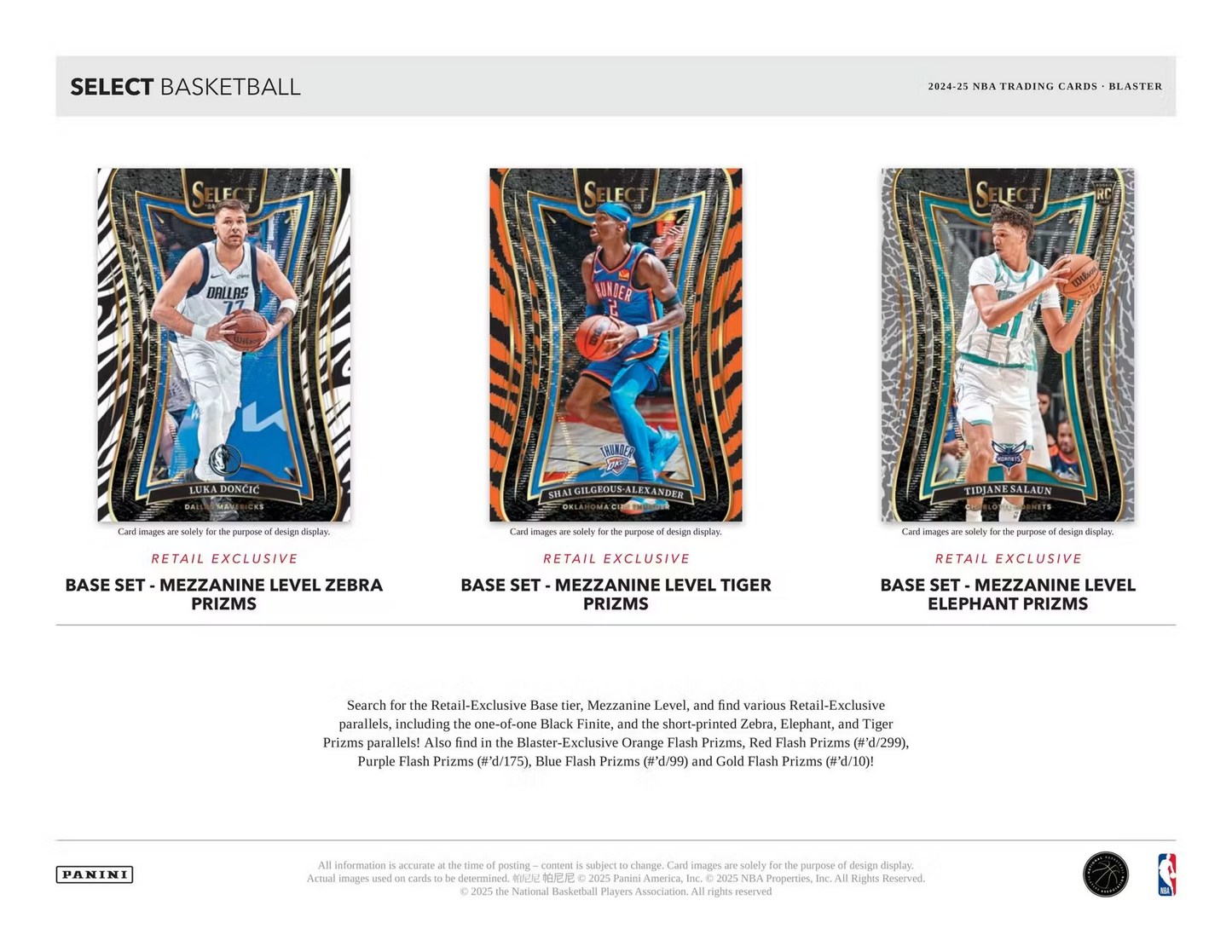 Panini - 2024/25 Select Basketball (NBA) - Blaster Box
