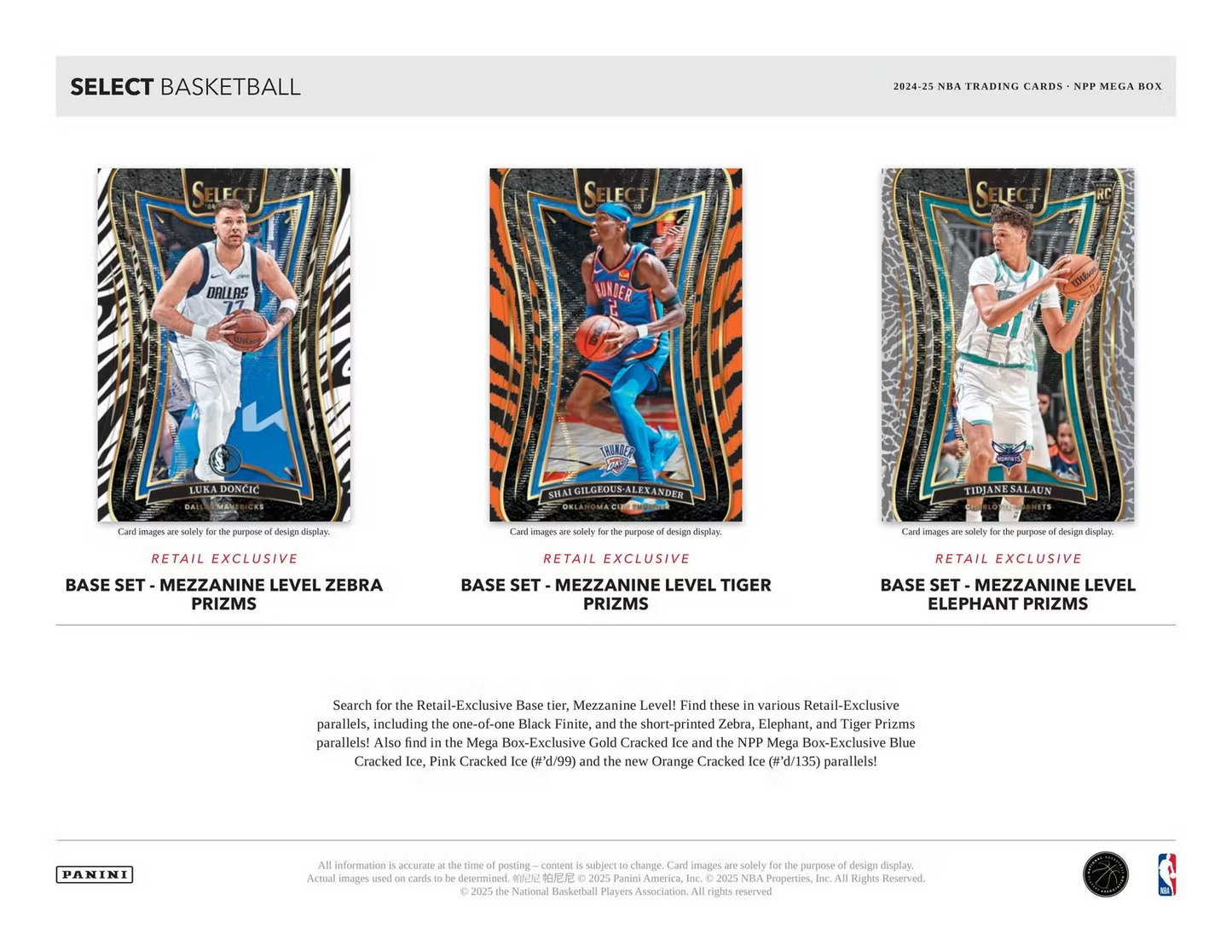 Panini - 2024/25 Select Basketball (NBA) - Mega Box