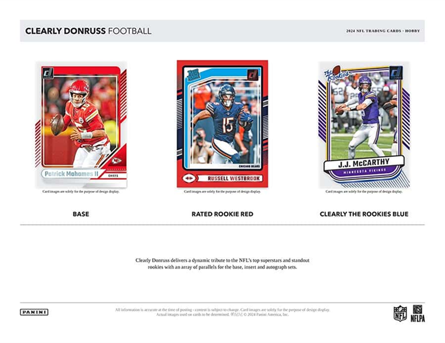 Panini - 2024 Clearly Donruss American Football (NFL) - Hobby Box